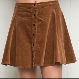 Brandy Melville suede skirt